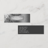 シークインとグリッター スキニー名刺 (正面/裏面)