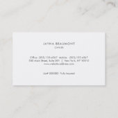 シークインとリネンハウスクリーナー清掃サービス 名刺 (裏面)