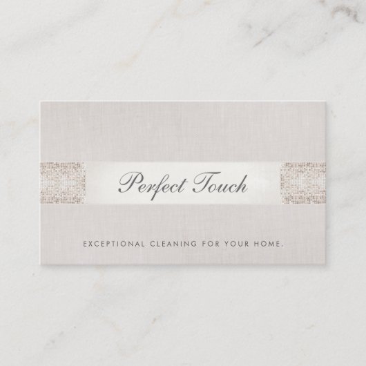 シークインとリネンハウスクリーナー清掃サービス 名刺 (正面)