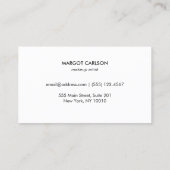 シークインと金ゴールドライトピンクまつげエクステンション 名刺 (裏面)