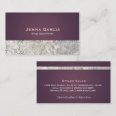 シークイングリティージーグラムパープルビジネスカード 名刺 (正面/裏面)