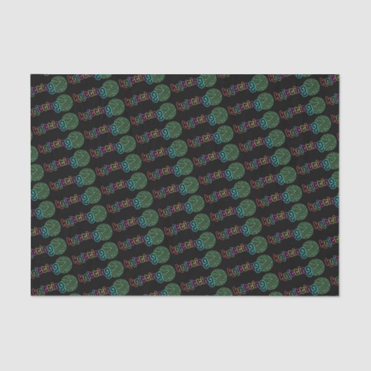 シークイングロー編み物 薄葉紙 (正面)