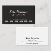 シークインコーム美容師6パンチカスタマーロイヤリティ ロイヤリティカード (正面/裏面)