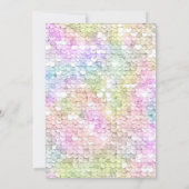 シークインズきらめくレインボーハート誕生日 招待状 (裏面)