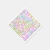 シークインズきらめくレインボー誕生日 スタンダードカクテルナプキン (角)