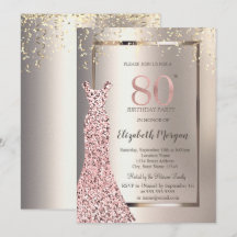 シークインバラ金ゴールドドレスアイボリー80th誕生日