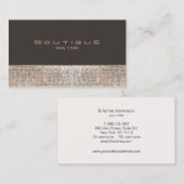 シークインフェイクズとスエードファッションブティック 名刺 (正面/裏面)