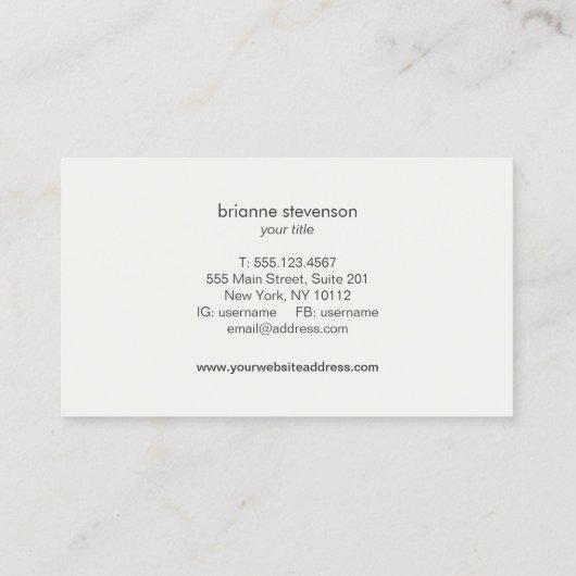 シークインフェイクズとスエードファッションブティック 名刺 (裏面)