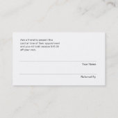 シークインフェイクズ美しいサロンフレンドブラックを参照 紹介カード (裏面)