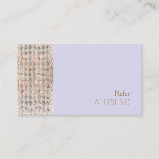 シークインフェイクズ美しいサロンフレンドラベンダー参照 紹介カード (正面)