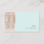 シークインフェイク美しいサロン顧客の紹介 紹介カード (正面)