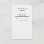 シークインフェイク赤面ピンクファッション&美しいスタイリスト 名刺 (裏面)