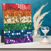 シークインプライドフラグ フォトプラーク (側面)