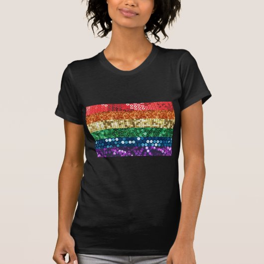 シークインプライドフラグ Tシャツ (正面)