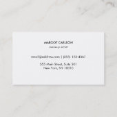 シークインモダンズと金ゴールドストライプ 名刺 (裏面)