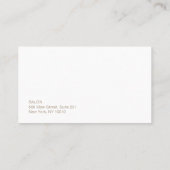 シークインモダンヘアサロンアポイントメントアラーム 予約カード (裏面)