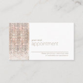 シークインモダンヘアサロンアポイントメントアラーム 予約カード (正面)