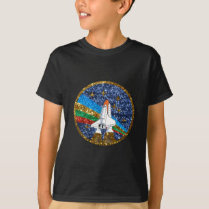 シークイン宇宙船 Tシャツ
