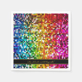 シークイン祝ズきらめくス スタンダードカクテルナプキン (正面)