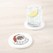 シークイン黒サンタクロース コースター (側面)