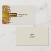 シークエレガントイン金ゴールド 名刺 (正面/裏面)