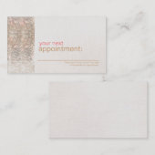 シークフェイクイン美しいサロンアポイントメントカード 予約カード (正面/裏面)