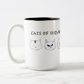 シークムラージマグの猫 ツートーンマグカップ (左)