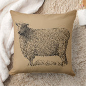 シークラシックプアートイラストレーションアンティークファームアニマル クッション (ブランケット)