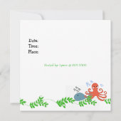 シークリターズベビーシャワー招待状 招待状 (裏面)