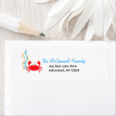 シークリッター赤カニ印刷可能住所 シール (インサイチュ)