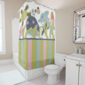 シークリーチャー海動物ホエールポワーズ シャワーカーテン (インサイチュ)
