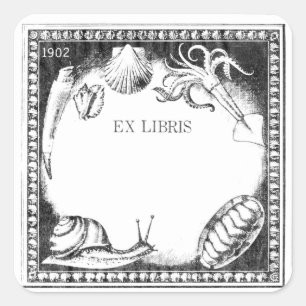 シークリーチャー蔵書票シール スクエアシール