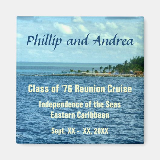 シークルーズスモールステートルームドアマーカー マグネット (正面)