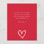 シークレットアドミラーレッドホワイトおもしろいカスタムハートHAPPY (裏面)