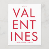 シークレットアドミラーレッドホワイトおもしろいカスタムハートHAPPY (正面)