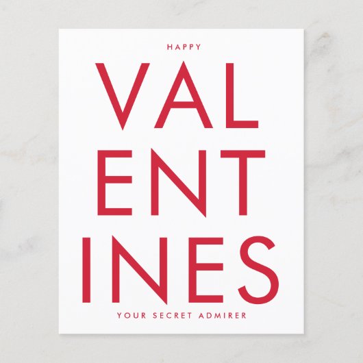 シークレットアドミラーレッドホワイトおもしろいカスタムハートHAPPY (正面)