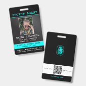 シークレットエージェントスパイバッジ バッジ (正面＆裏面)