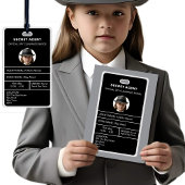 シークレットエージェントスパイパーティーIDバッジ 招待状