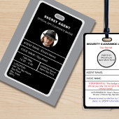 シークレットエージェントスパイパーティーIDバッジ 招待状