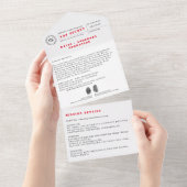 シークレットエージェントスパイ招待状 オールインワン招待状 (貼ってはがせる)