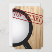 シークレットエージェントバースデーパーティ招待状 招待状 (裏面)