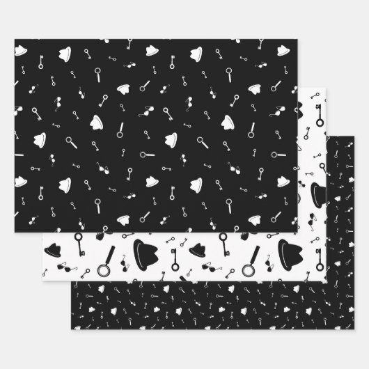 シークレットエージェントパーティー ラッピングペーパーシート (セット)