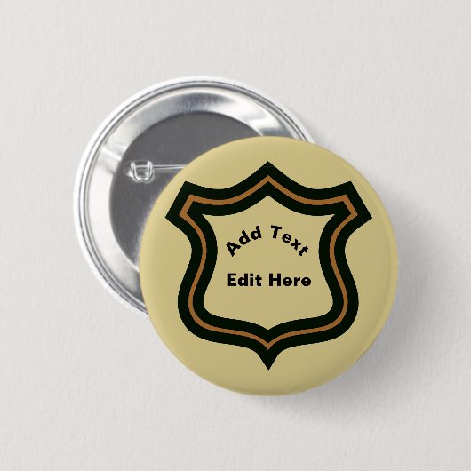 シークレットエージェント名バッジ、編集文字ボタン 缶バッジ (正面&裏面)