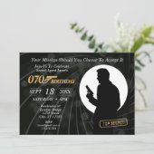 シークレットエージェント誕生日招待状 招待状 (スタンド正面)