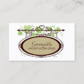 シークレットカフェコーヒーショップ名刺 名刺 (正面)