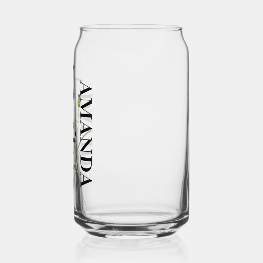 シークレットガーデンお洒落ワイルドフラワーブーケ ガラス缶 (左)