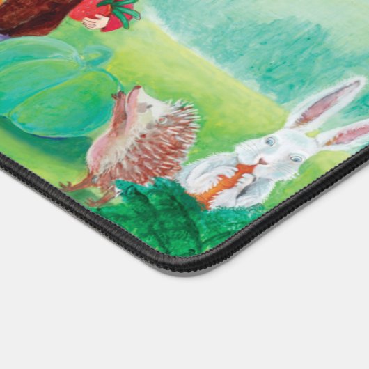 シークレットガーデンと格言イラストレーション デスクマット (コーナー)