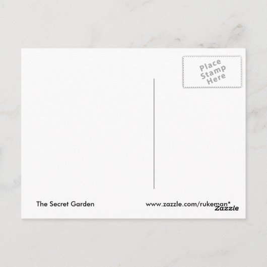 シークレットガーデンのポストカード ポストカード (裏面)