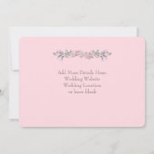 シークレットガーデンの水彩フローラ日付カードを保存 セーブザデート (裏面)