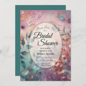 シークレットガーデンイン夕べグローブライダルシャワー 招待状 (正面/裏面)